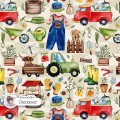 Spring Garden (Boyish) exclusive seamless pattern - Checkered