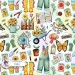 Spring Garden exclusive seamless pattern - Fairy