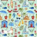 Summer Vibe (Boyish) exclusive seamless pattern - Mint