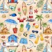 Summer Vibe (Boyish) exclusive seamless pattern - Sand