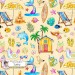 Summer Vibe (Girly) exclusive seamless pattern - Sunny