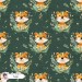 Tiger seamless pattern - Sage [Exclusive colourway]