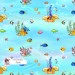 Tropical Fish exclusive seamless pattern - Azure