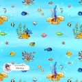 Tropical Fish exclusive seamless pattern - Morning