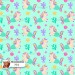 Unicorn Mermaid exclusive seamless pattern - Mint