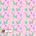Unicorn Mermaid exclusive seamless pattern - Pink
