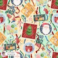 Whimsical Postmarks exclusive seamless pattern - Serpentine