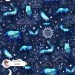 Woodland Celestial exclusive seamless pattern - Steel