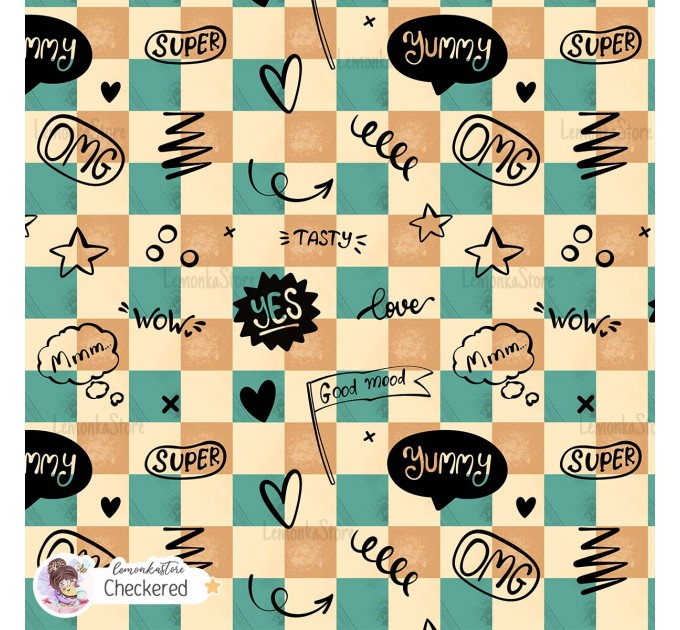 Yummy exclusive [Coordinate] seamless pattern - Checkered