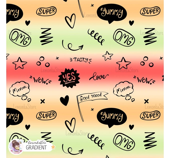 Yummy exclusive [Coordinate] seamless pattern - Gradient