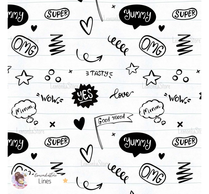 Yummy exclusive [Coordinate] seamless pattern - Lines