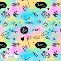Yummy exclusive [Coordinate] seamless pattern - Rainbow