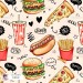 Yummy Phrases exclusive seamless pattern - Cotton