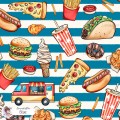 Yummy exclusive seamless pattern - Blue
