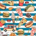 Yummy exclusive seamless pattern - Blue