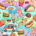 Yummy exclusive seamless pattern - Clouds