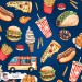 Yummy exclusive seamless pattern - Denim
