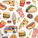 Yummy exclusive seamless pattern - Off-white