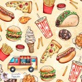 Yummy exclusive seamless pattern - Popcorn