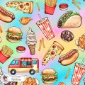 Yummy exclusive seamless pattern - Rainbow
