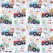 Christmas Tractors Seamless patterns [Non-Exclusive]  9 in 1