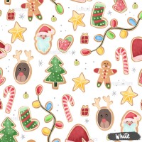 Christmas Gingerbreads - White