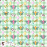 Easter Bows - Green Gingham
