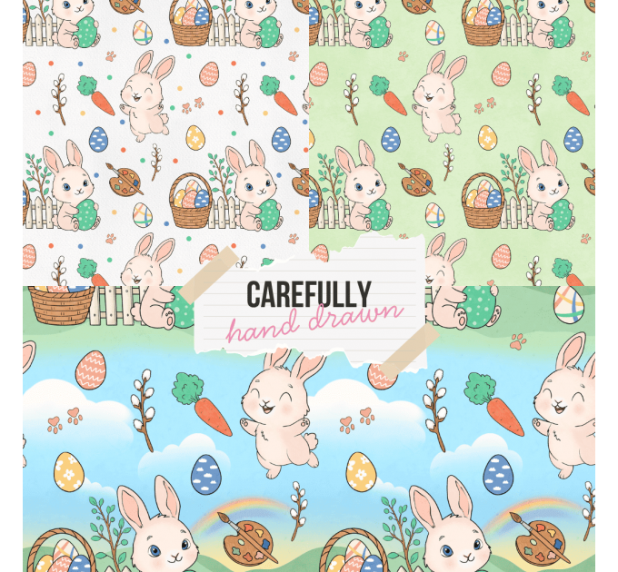 Easter Bunny seamless pattern