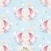 Ellie - Little Lovelie  [NON-exclusive] seamless pattern - Blue