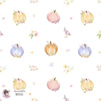 Floral Pumpkins - White