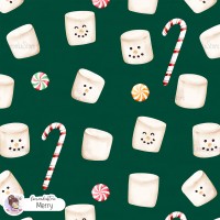 Marshmallow Snowman - Merry