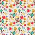 School seamless pattern