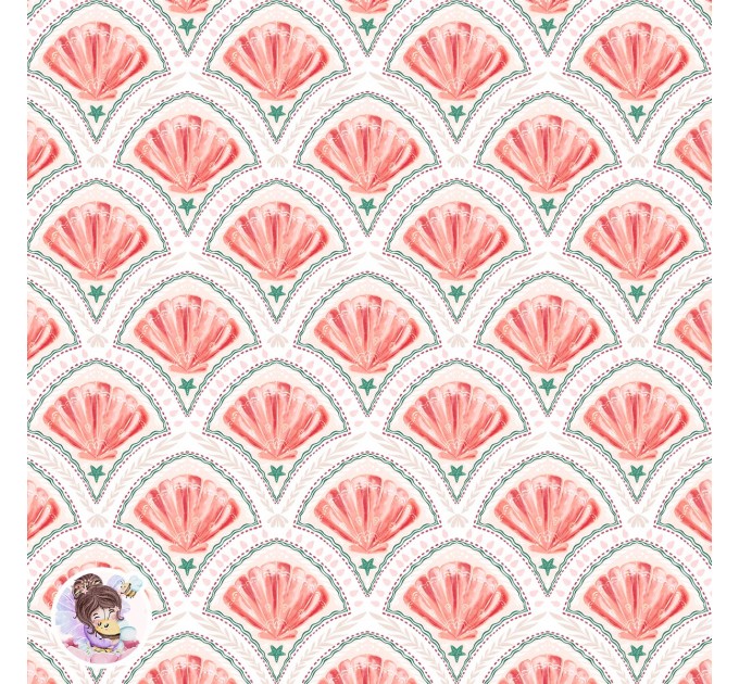 Shell seamless pattern 3 in 1