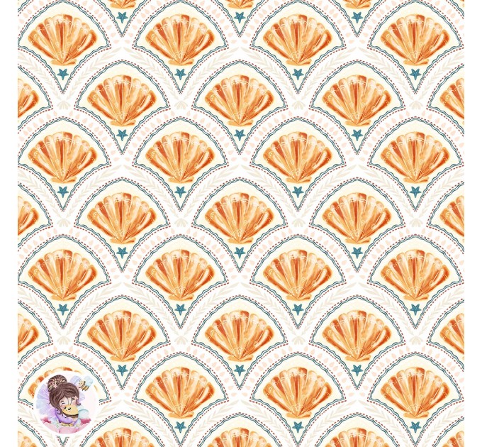 Shell seamless pattern 3 in 1