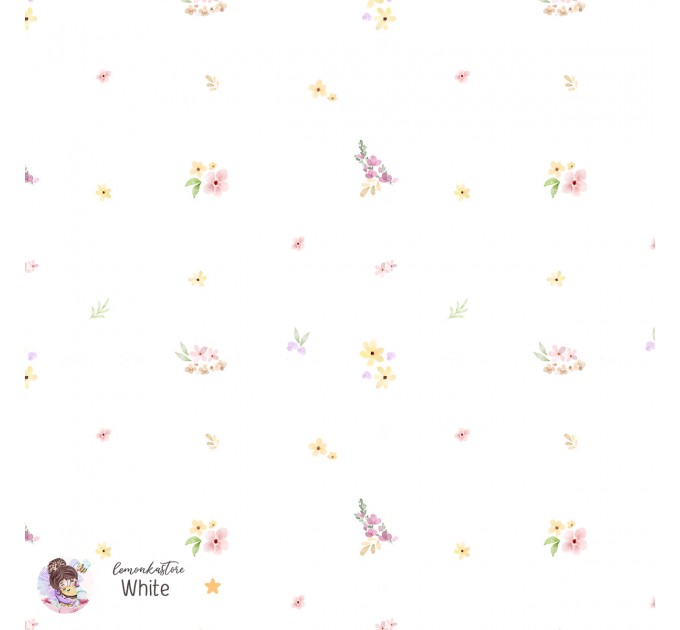 Tiny flowers - White