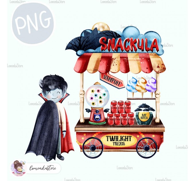 Spooky Carnival - Snackula [PNG Clipart]