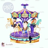 Spooky Carnival - Spooky Carousel [PNG Clipart]