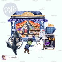 Spooky Carnival - Beans and bones coffee [PNG Clipart]