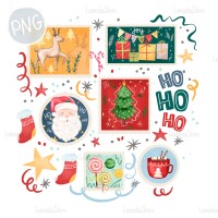 Whimsical Postmarks PNG Clipart