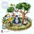 Funny Monkeys - Wildlife Park - Jungle [PNG Clipart]