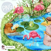Wildlife Park - Pond [PNG Clipart]