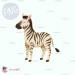Cute zebra - Wildlife Park [PNG Clipart]