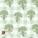 Broccoli exclusive seamless pattern - Gingham