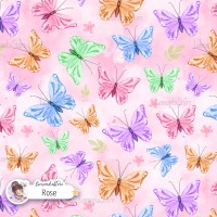 Colorful Butterflies - Rose