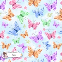 Colorful Butterflies - Sky