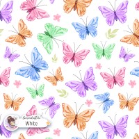 Colorful Butterflies - White [Non-Exclusive]