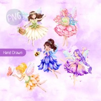 Floral Fairies Bundle - [PNG Clipart]