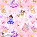 Floral Fairies exclusive seamless pattern - Rose
