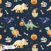 Halloween Dinosaurs exclusive seamless pattern - Scratch