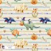 Halloween Dinosaurs exclusive seamless pattern - Lines